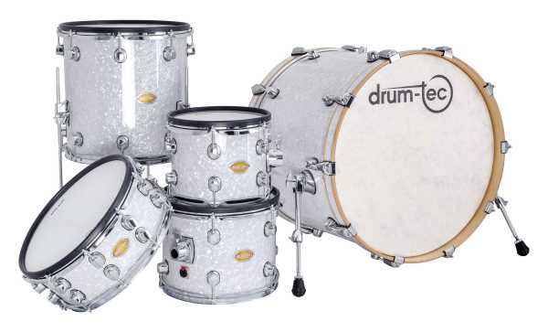 drum-tec pro custom Shell Set (white pearl)